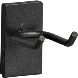Porte-outils WFI, magnétique, 2 crochets, L 55 x l 25 x H 55 mm, acier, noir, 2 pièces
