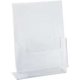 Porte-prospectus, compartiment distributeur, format A4