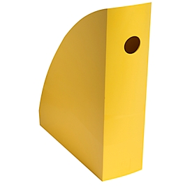 Porte-revue Exacompta BEE BLUE Pen Cube, pour documents au format A4+, avec trou de préhension, plastique, jaune safran, 6 pièces