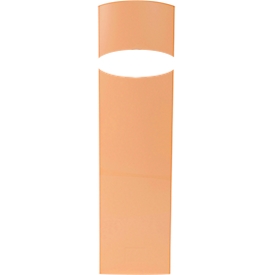 Porte-revue Exacompta MAG-CUBE Aquarel, pour documents au format A4+, avec trou de préhension, plastique, rouge corail, 6 pièces