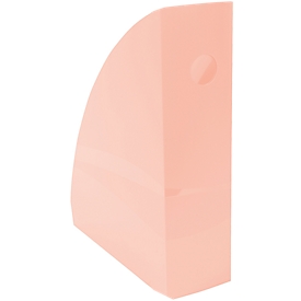 Porte-revue Exacompta MAG-CUBE Aquarel, pour documents au format A4+, avec trou de préhension, plastique, rouge corail, 6 pièces