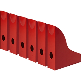 Porte-revues Basic DURABLE, format A4, polystyrène, rouge