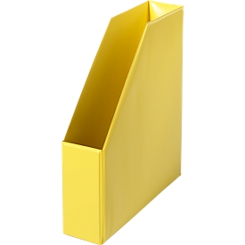 Porte-revues, largeur 80 mm, PVC, 5 p., jaune