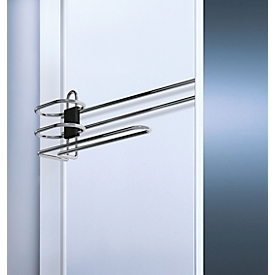 Porte-serviettes et gel douche C+P, pour porte à tambour en acier