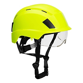 Portwest casque d'alpinisme PS80, EN 397/EN 12492, ventilé, visière intégrée, calotte réglable, ABS et PC, jaune