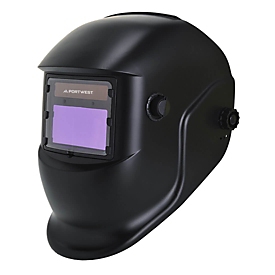 Portwest Casque de soudeur BizWeld Plus, obscurcissement automatique, cellules solaires/piles au lithium, taille réglable, PP/PE/nylon/acier, noir
