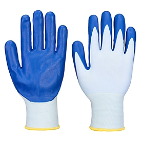 Portwest Gants de protection FD Grip 15, qualité alimentaire, respirant, mousse nitrile/caoutchouc/nylon, bleu, L, 1 paire
