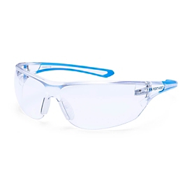 Portwest Lunettes de protection ESSENTIAL KN, enduites, protection des sourcils à particules, branches flexibles, PC/TPR, transparentes comme du verre
