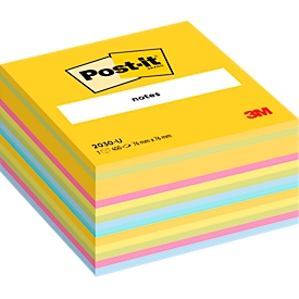 Post-it Haftnotiz-Würfel Ultra-Farben 76 x 76 mm, hoher Vorrat, stark haftend & rückstandsfrei umklebbar, PEFC-zertifiziert (15-31-0134)