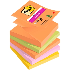 Post-It Recycling Notes Mini Haftnotizen 6531GB 6 x 100 Blatt pastellfarben  – Böttcher AG