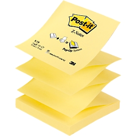 POST-IT Haftnotizen Z-Notes R 330, selbsthaftend, 100 Blatt, gelb