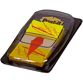 Post-it indexstroken Standaard 680-31, geel met bijschrift