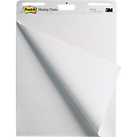 Post-it® Meeting Charts, 2 charts à 30 vellen, wit