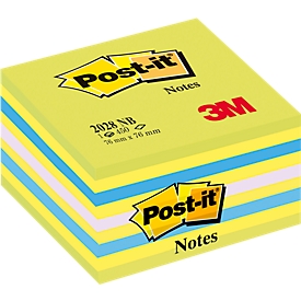 POST-IT note pads cube, 76 x 76 mm, neon green