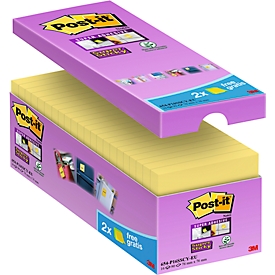 POST-IT notitieblaadjes super sticky SET, geel