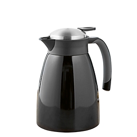 Pot à vide GLACE, à double paroi, capacité 1 l, acier inoxydable laqué, noir