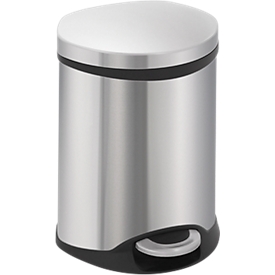 Poubelle à pédale en inox Soft Close, 50 litres