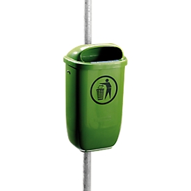 Poubelle en  polyéthylène, 50 litres, selon la norme DIN 30713, vert