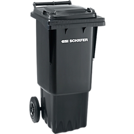 Poubelle GMT, 60 l, mobile, gris noir
