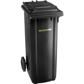 Poubelle mobile GMT eXtra, volume 120 l, EN 840-1, préparée pour recevoir une puce, avec poignée de traction, polyéthylène, L 505 x P 555 x H 1105 mm, anthracite