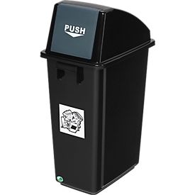 Poubelle pour tri sélectif 58 L, « déchets non recyclables »