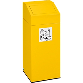 Poubelle pour tri sélectif VAR, volume 45 L, jaune