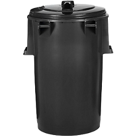 Poubelle PVC couvercle basculant, 10 l, couleur Anthracite