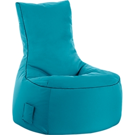 Pouf sac swing scuba®, 100% polyester, lavable, L 650 x P 900 x H 950 mm, pétrole