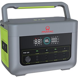 Pramac Powerstation PWB 1200, tragbar, Batteriebetrieb, 1,2 kW, 2 Steckdosen