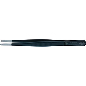 Precisie pincet L.145m m ger.gezahnt,rd.rostfrei,antimagnetisch,elektr.ab