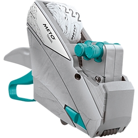 Preisauszeichner METO® Classic L 1932, 2-zeilig, 19-stellig, für Etiketten mit Format B 32 x H 19 mm, inkl. Tintenrolle und Etikettenrolle