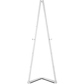 Presentatie ezel - aluminium - B 536 x D 309 x H 1500 mm - inklapbare poten- grijs
