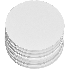 Presentatiekaartjes, rond, Ø 140 mm, wit, 250 stuks