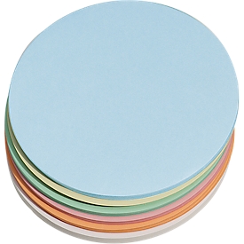 Presentation cards, round, ø 195 mm, 250 pieces, assorted colours