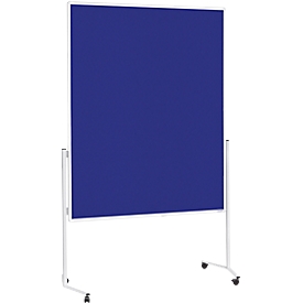 Présentoir Magnetoplan, mobile, 3 surfaces au choix, stable, bleu