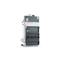 Presse à balles HSM V-Press 610, 3 cerclages verticaux pour balles de 100 kg maxi, Force de compression 120 kN, TorsionControlSystem, Porte pivotante