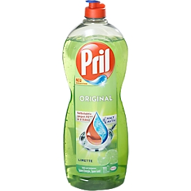 Pril Lime hand dishwashing liquid, high grease dissolving power, green, bottle with 675 ml