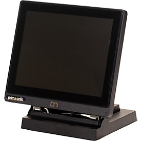 primasello Caisse enregistreuse TSE A1060, jusqu'à 98 utilisateurs/100 groupes de marchandises, imprimante thermique 80 mm, écran tactile 8″, USB/LAN/RJ12, noir
