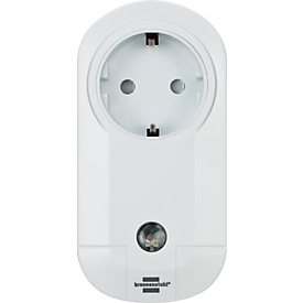 Prise électrique Brennenstuhl, blanc, télécommande d'appareils électriques, 100 m de portée