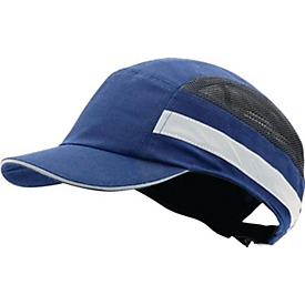 PRO FIT Anstoßkappe PLUS Base-Cap, EN 812:2012, ABS, blau, Schirmlänge 5 cm, Größe 52-65 cm