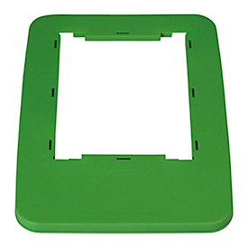 Probbax dekselframe, voor recyclingbakken uit de MixMatch-serie met volumes van 60 en 80 liter, L 325 x B 455 x H 20 mm, polypropeen, groen