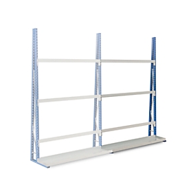 Professional shelving, one-sided, additional module, H 2500 x W 1800 x D 340 mm