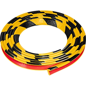 Profilé de protection d'angle type E, rouleau de 5 m, jaune/noir