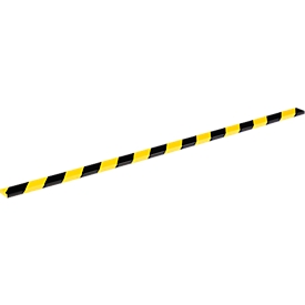 Profilé de protection de surface Durable S10, rectangulaire, surface adhésive 40 mm, autocollant, pour l'intérieur &amp; l'extérieur, L 1000 mm, mousse PU, jaune/noir