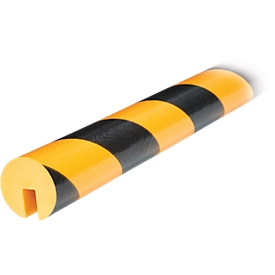 Profilé de protection des chants type B, mètre linéaire, jaune/noir