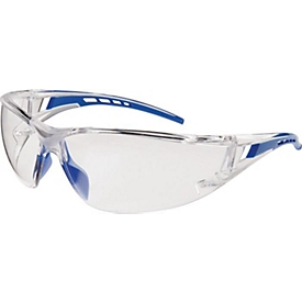 PROFIT Lunettes de protection Falcon 2, EN 166, branches bleues, sans monture, polycarbonate incolore
