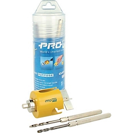 PROFIT Multi Purpose gatenzaagset, hardmetaal opgelegd, 4-delig, Ø 68 mm, zaagdiepte 52 mm, voor houtmaterialen en meer