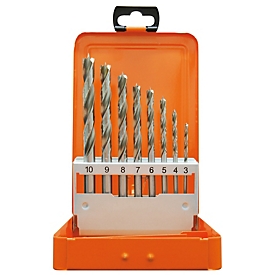 Projahn Holzspiralbohrer-Set PRIMECUT, HSS M2, 8-teilig, Ø 3–10 mm, zylindrischer Schaft