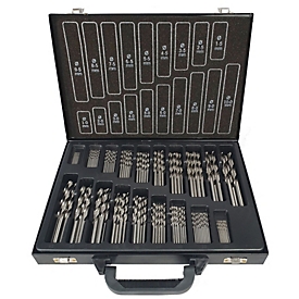 Projahn Jeu de forets hélicoïdaux BASIC, HSS-G, 170 pièces, Ø 1-10 mm / pas de 0,5 mm, en cassette de forets