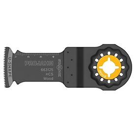 Projahn Lame de scie plongeante, pour bois, HCS, Starlock, 32 mm x 50 mm, pas de denture 1,4 mm, 5 pièces